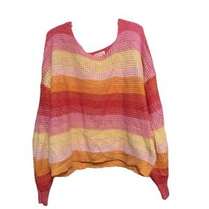 Women's CHICSOUL Striped Sweater 3X